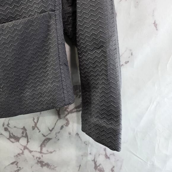 Coquille Blazer Womens 2 XS Gray Crop Jacket Golden Ratio Dynamism - Picture 4 of 13